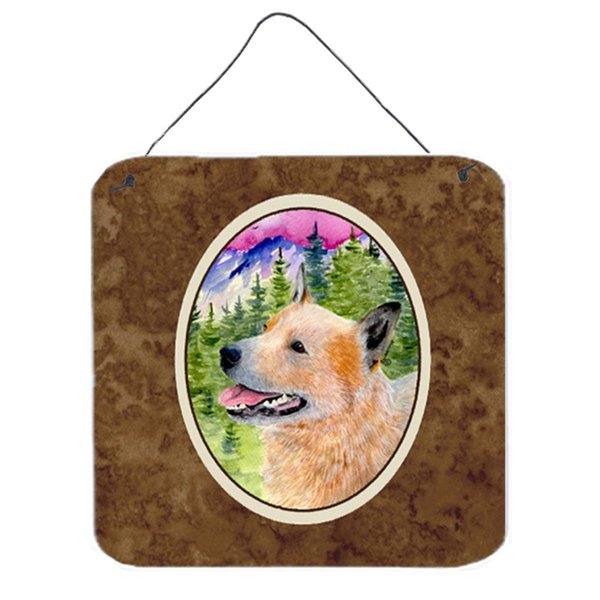 Micasa 6 In. Australian Cattle Dog Aluminium Metal Wall Or Door Hanging Prints MI629353